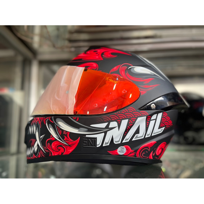 helm snail ffs2 black devil black red doff