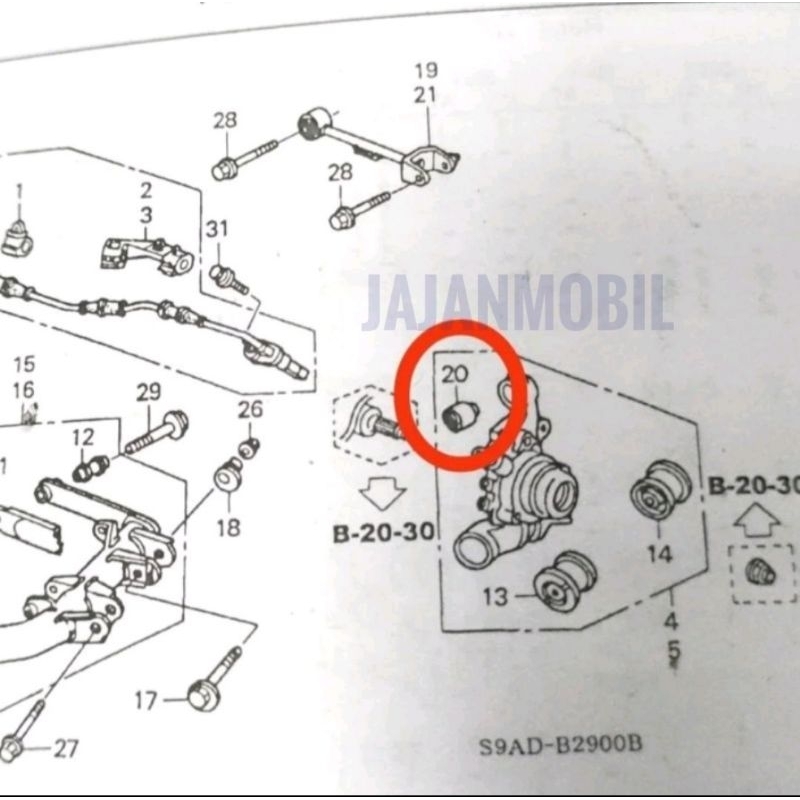 BUSHING ARM BELAKANG CRV GEN2 2002-2006 BUSHING ARM BELAKANG STREAM BUSING BUSHING KNUKLE BELAKANG C