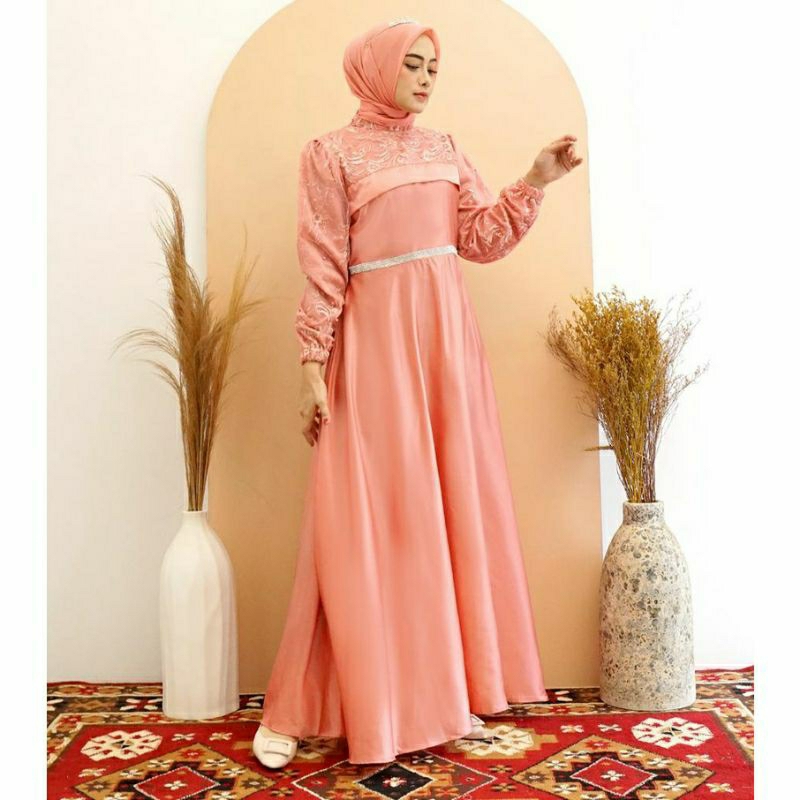GAMIS MAXI KINAN - DRESS PREMIUM MAXMARA SILK TILE SKM