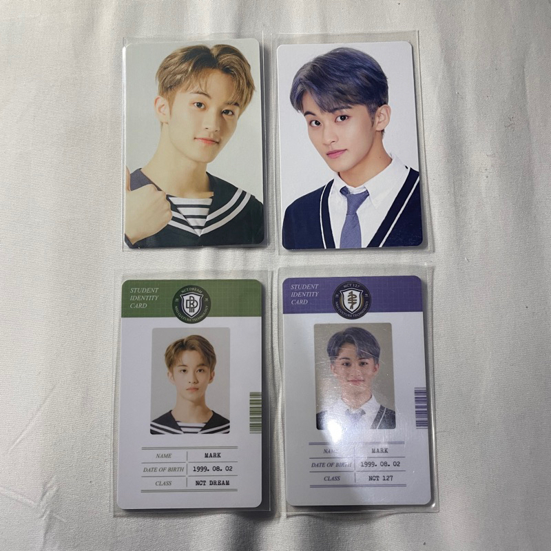 Photocard Dan ID Photo Mark NCT 127 Dream back to school kit