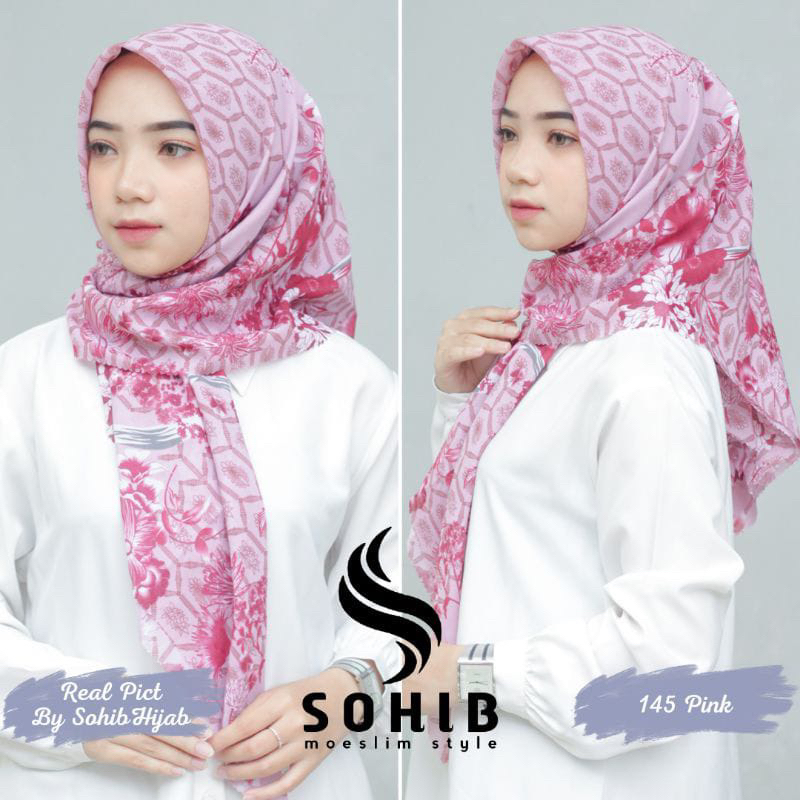 VOAL MOTIF segi empat hijab voal motif terbaru DENNAY KW PREMIUM murah harga grosir tepian laser cut rapit bahan premiun katun voal