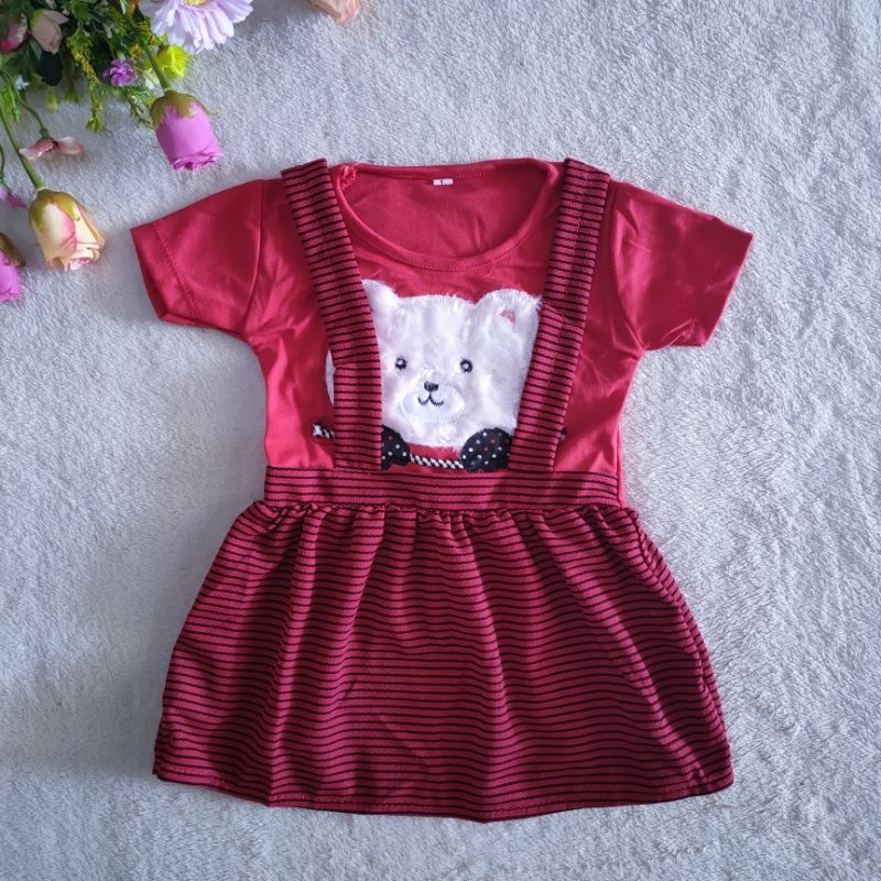 Dress anak cewek 6 7 8 9 10 11 12 bulan 1 tahun baju harian baby ( dress JKT 01 )6