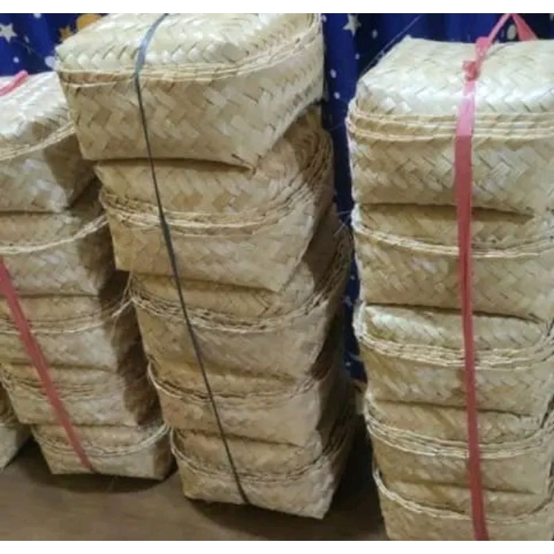 

HALODUL - Besek bambu 20×20 cm dan 18x18 cm Grosir TERMURAH, Box catering PWR
