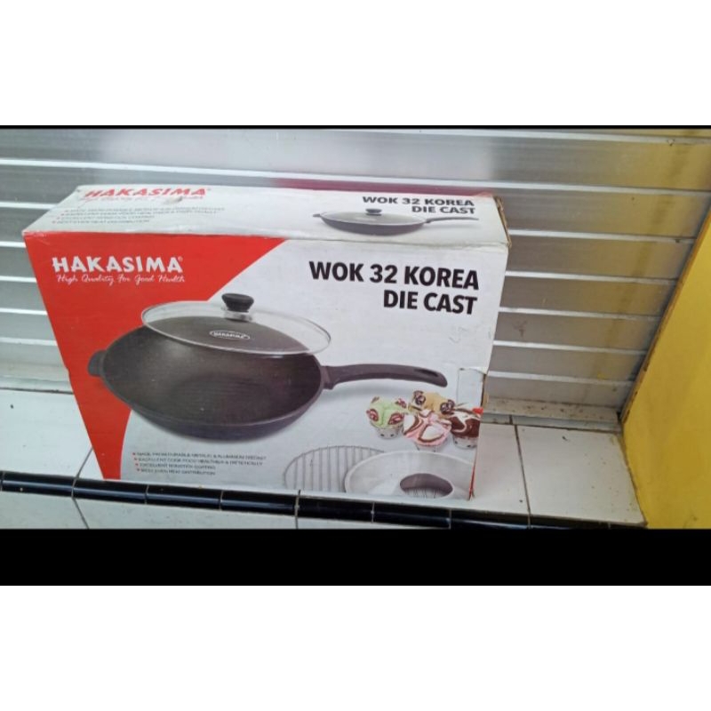WOK KOREA 32CM DIE CAST HAKASIMA