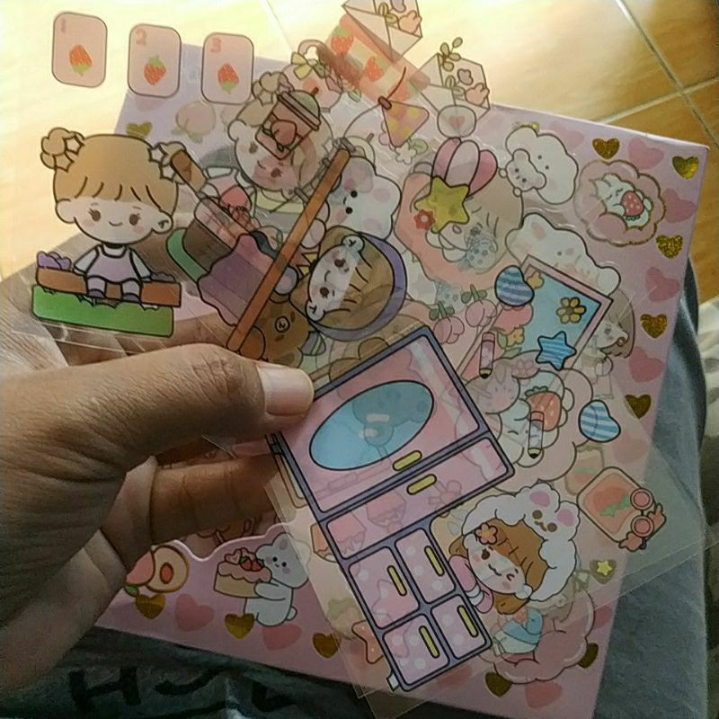 

stiker momo stiker Korea stiker transparan anti air