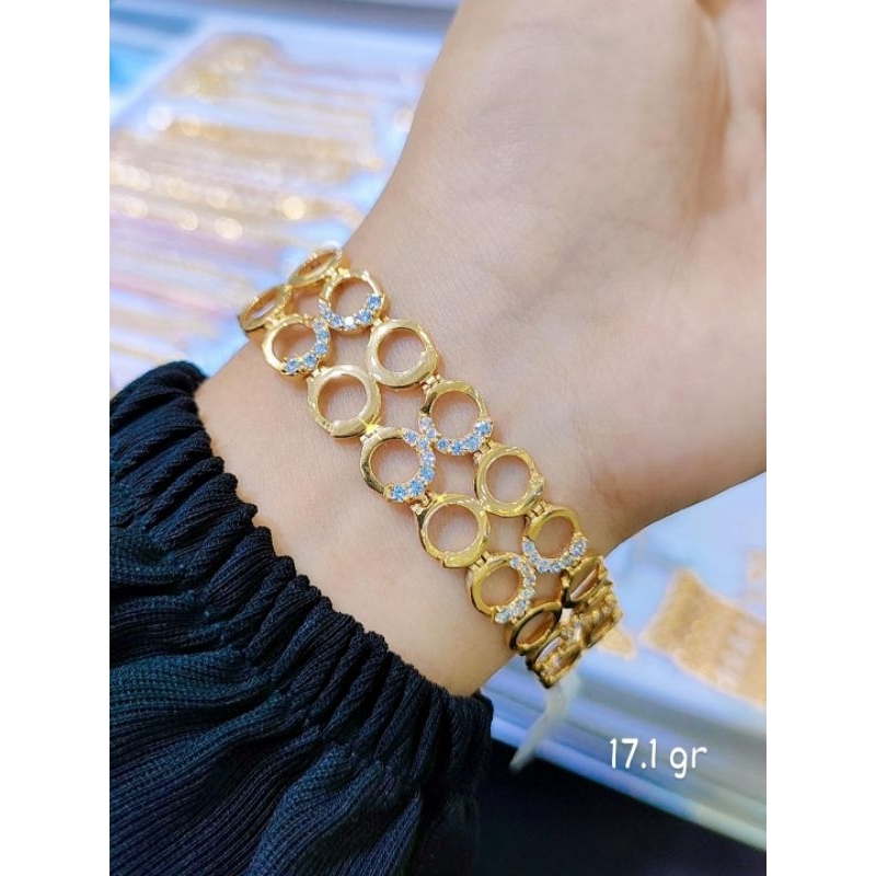 gelang emas 750%/17k/22k