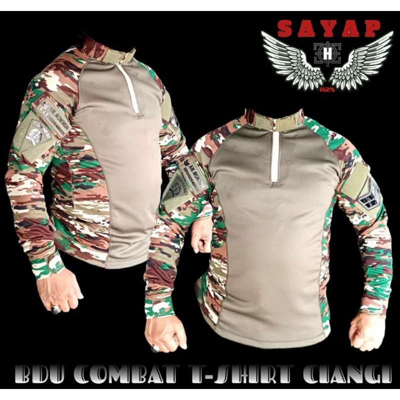 KAOS BDU CIANGI TNI LENGAN PANJANG,BAJU TACTICAL,BAJU PRIA TACTICAL ORIGINAL SAYAP