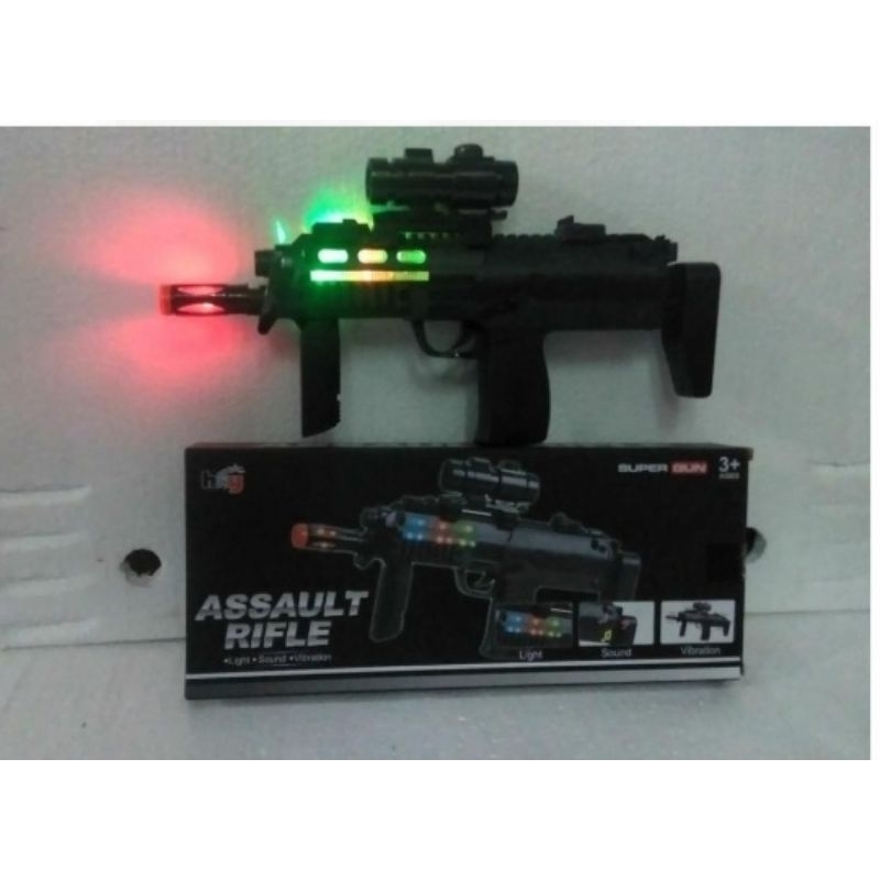 Pistol Laser Nyala Lampu Dan Sound Mainan Pistol Batre Kemasan Box Aman Mainan Keluarga Ber SNI