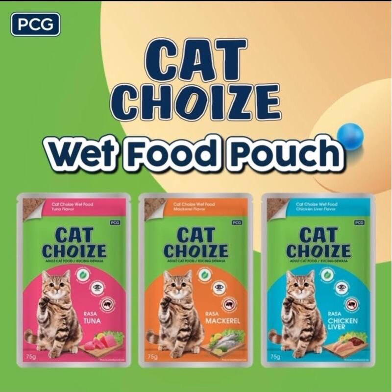 Makanan Kucing Basah Cat Choize Pouch 75g