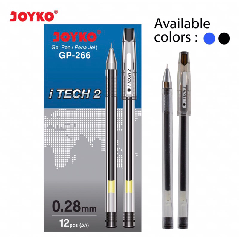 

Pulpen GEL JOYKO iTech 2 / PEN GEL 0,28mm 1 box isi (12pcs)