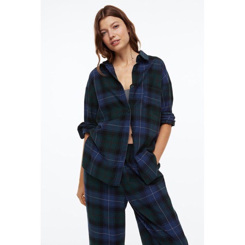 H&amp;M plaid Flannel Pajamas Set Original