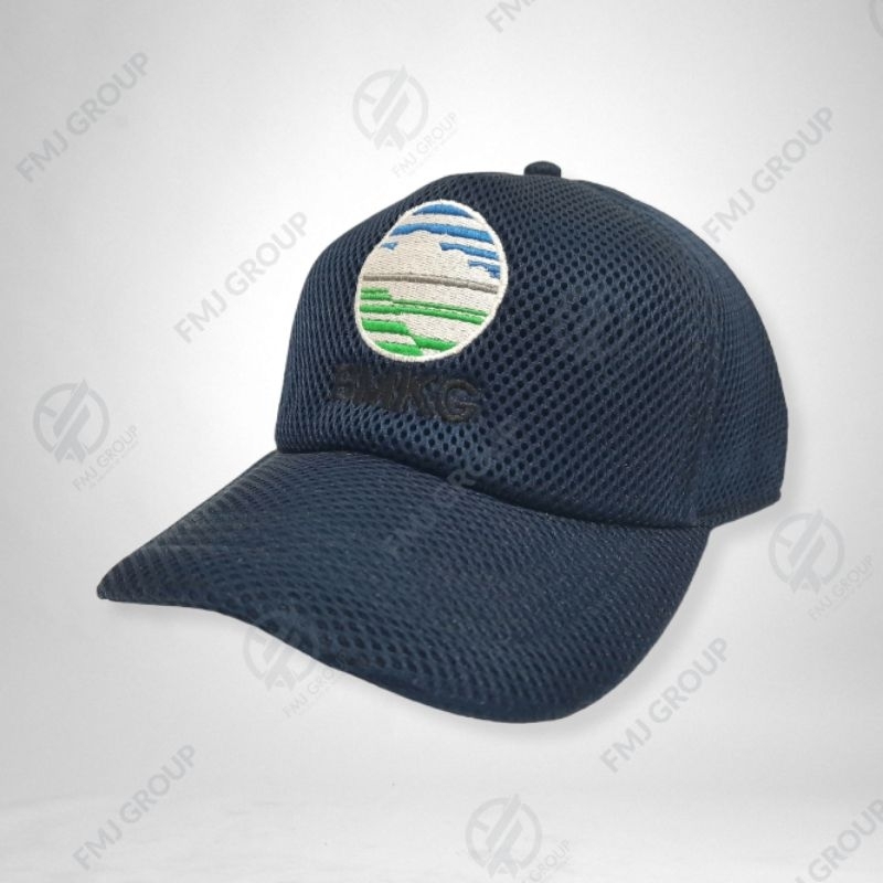 Topi Logo BMKG Baseball Jaring Double mesh