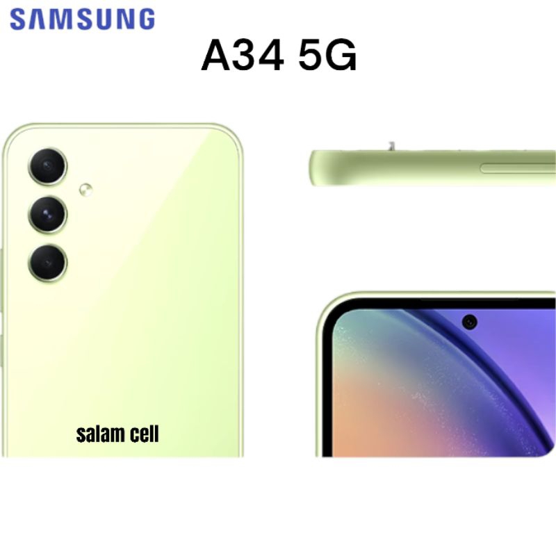 Samsung Galaxy A34 5G NFC Ram 8+8/256GB Original Galaxy A34 5G Garansi Resmi