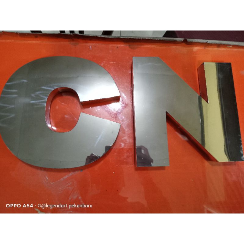 

Huruf Timbul Stainless Full - Merek Timbul Stainless