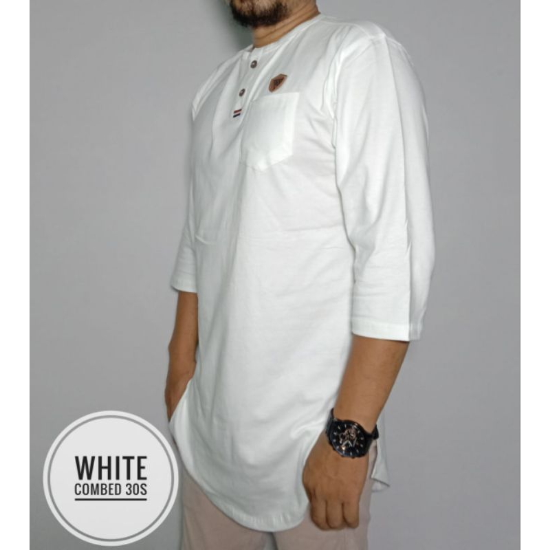 ORIGINAL Kaos koko kurta pakistan dewasa lengan panjang 3/4 2025