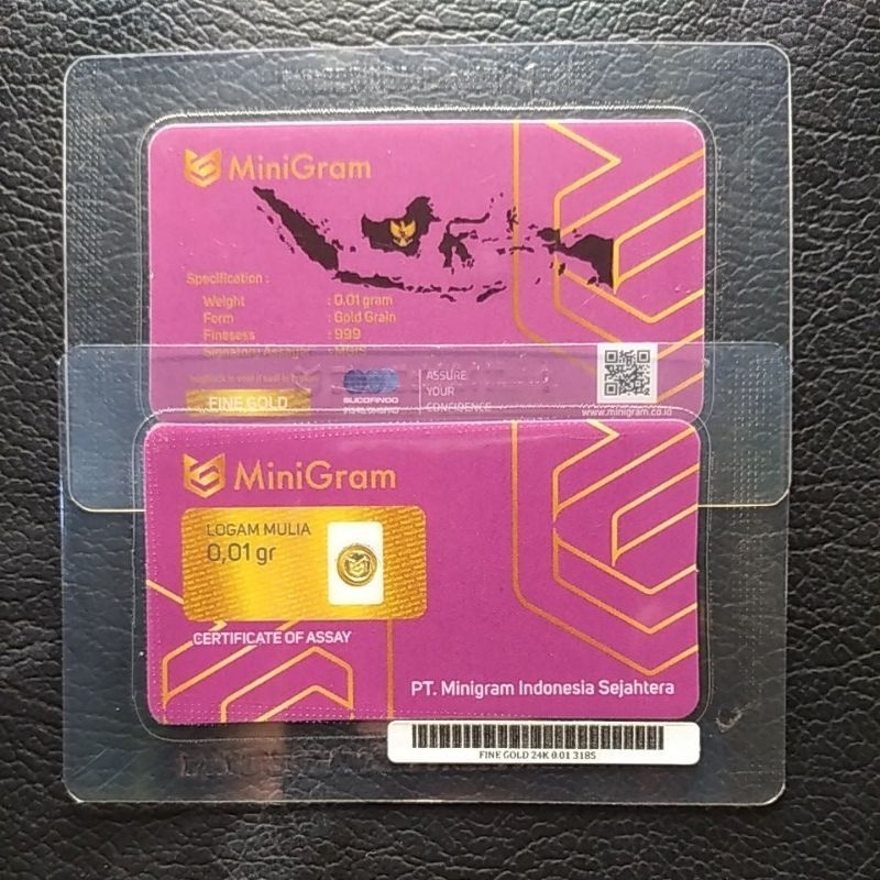 Emas 0.01 gram 0.02 gram logam mulia asli NEW