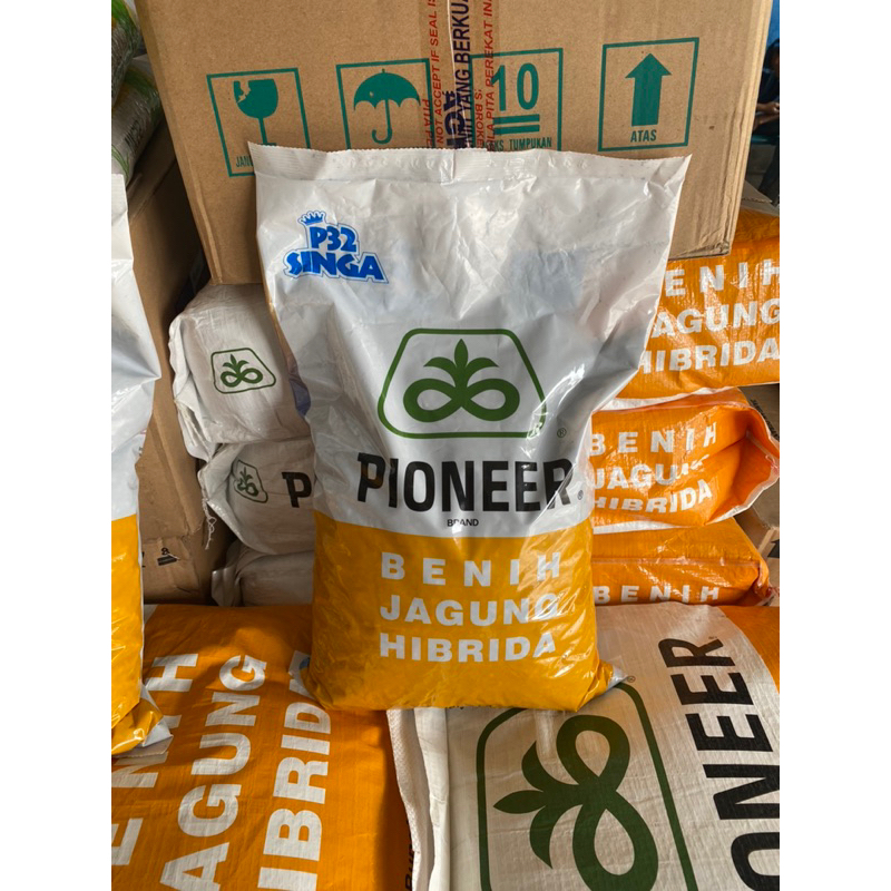 Benih Pioneer P32 Singa Bibit Jagung Hibrida Kemasan asli 5kg