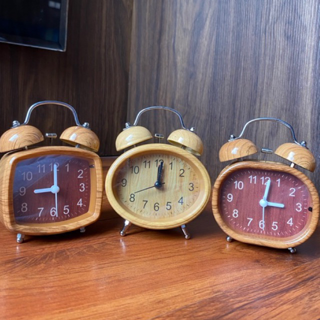 Jam weker kring kayu alarm kring