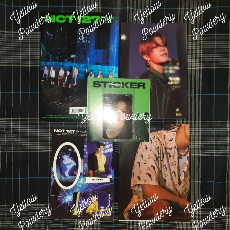SET ALBUM NCT 127 STICKER SEOUL CITY UNSEALED SET TAEIL YUTA DOYOUNG JAEHYUN JUNGWOO MARK JOHNNY BON