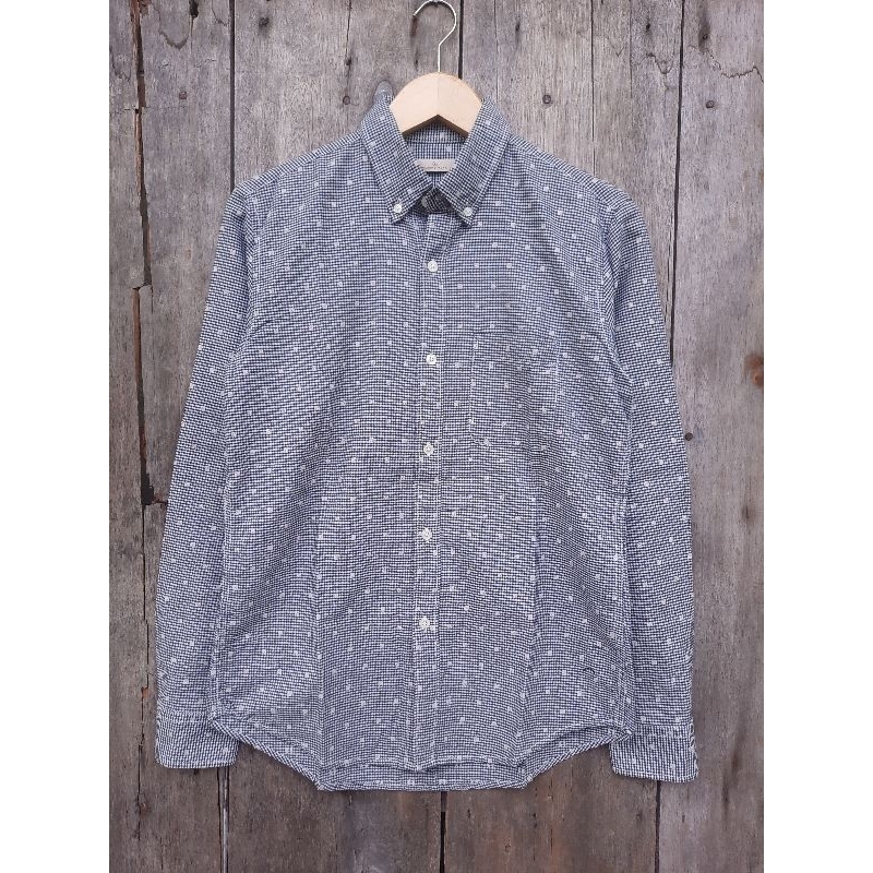 kemeja global work size fit M second preloved