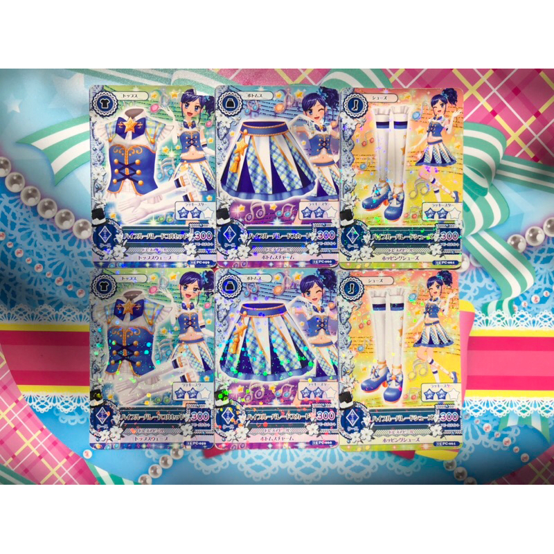 Bad Condition Kartu Aikatsu Jepang High Blue Parade Coord Set Aoi Kiriya Japan Card Card Maker Langk