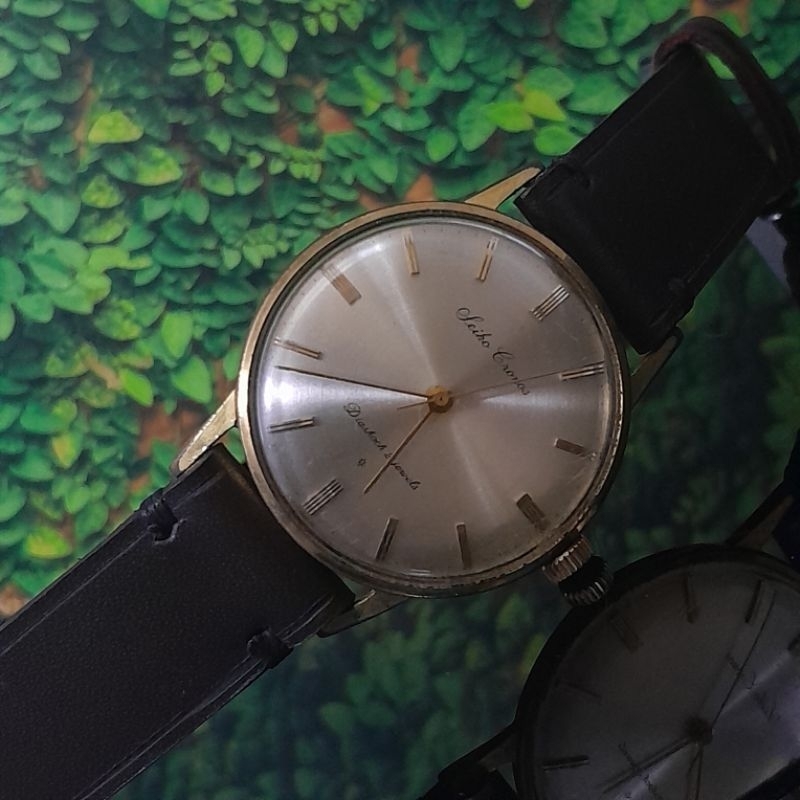 Jam tangan pria original Vintage Seiko cronos diashock 21jewels 1500IA