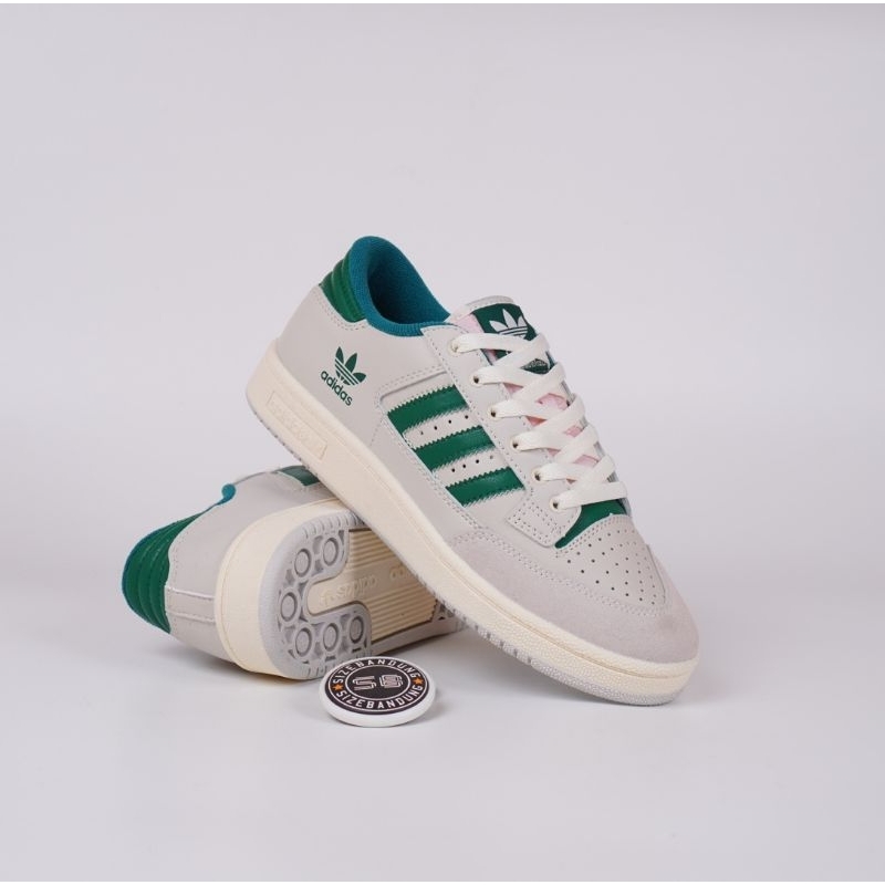 Sepatu Adidas Centennial 85 Low White Green