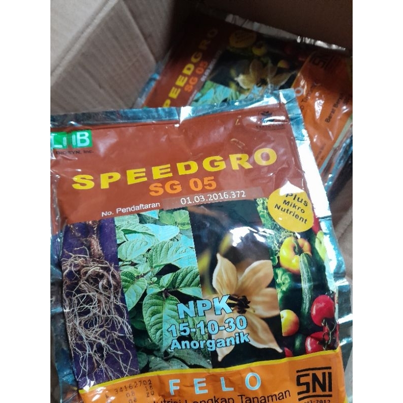 Speedgro SG 05 NPK 15 10 30 Speed Grow Felo NPK Plus Nutrient