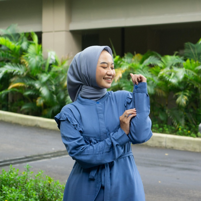 SHEVA DRESS SIZE M,L,XL TERBARU BAHAN RAYON TWILL PREMIUM PAKAIAN GAMIS TERLARIS MUSLIM WANITA BY ZENIC ID BISA COD