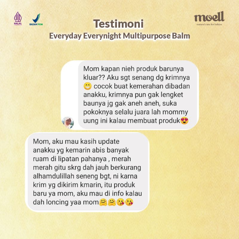 Moell Balm | Everyday Everynight Multipurpose 30gr | Balm Bayi Serbaguna