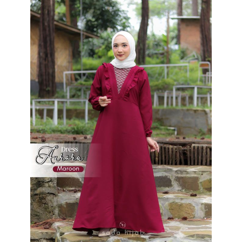 DRESS AURORA SIZE S-XXL ORI SADA HIJAB