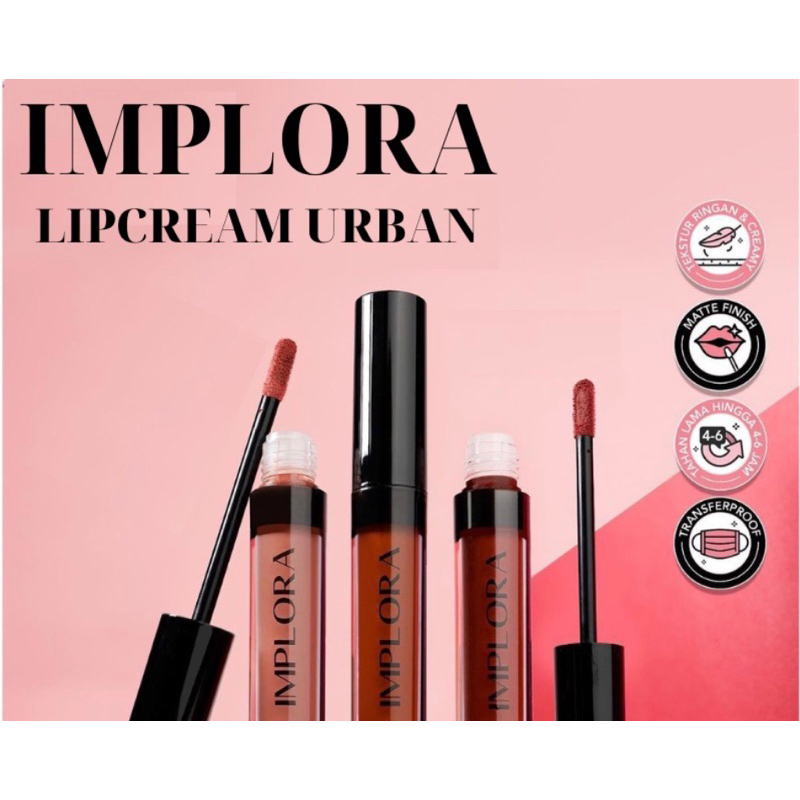 Implora Urban Lip Cream/Implora Lip Cream/Implora Murah new 20 shade
