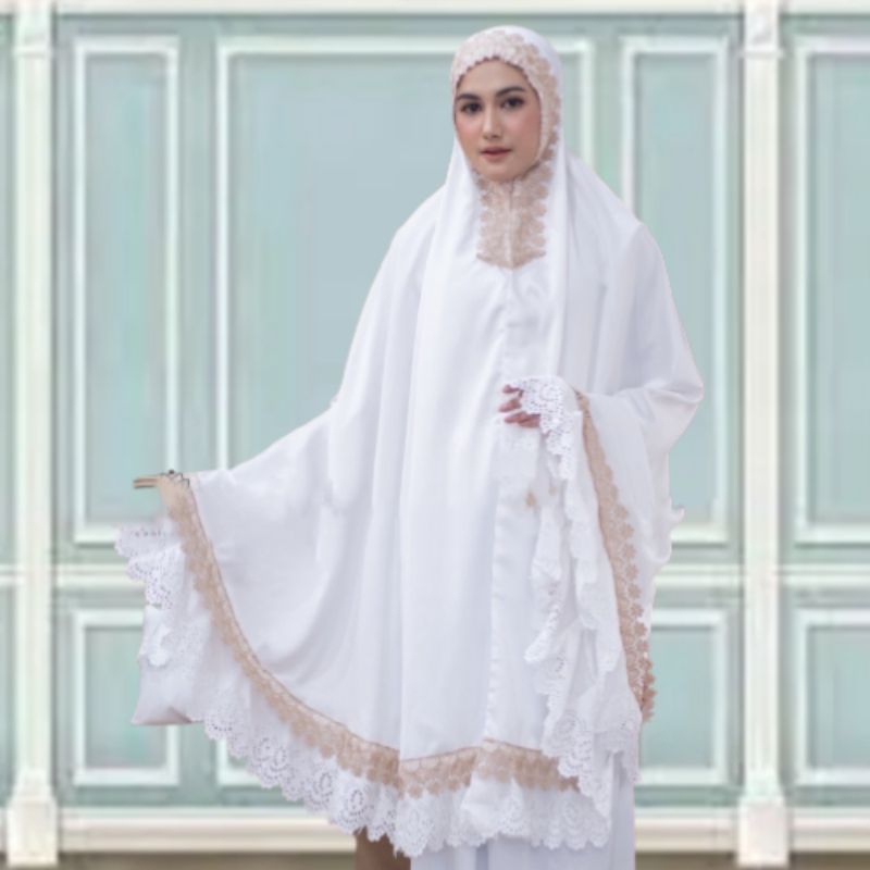 [TERLARIS] MUKENA DEWASA REMPEL LASERCUT SATIN VELVET PREMIUM