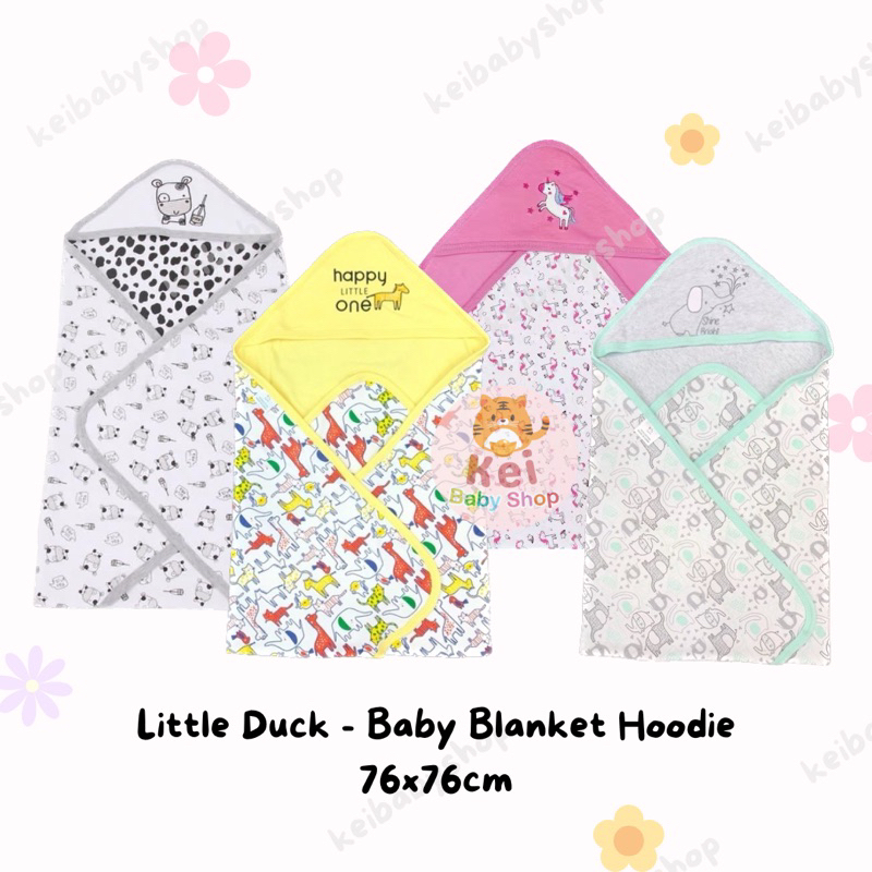 Baby Blanket Hoodie Little Duck - Selimut Topi Bayi - Selimut Hoodie Bayi