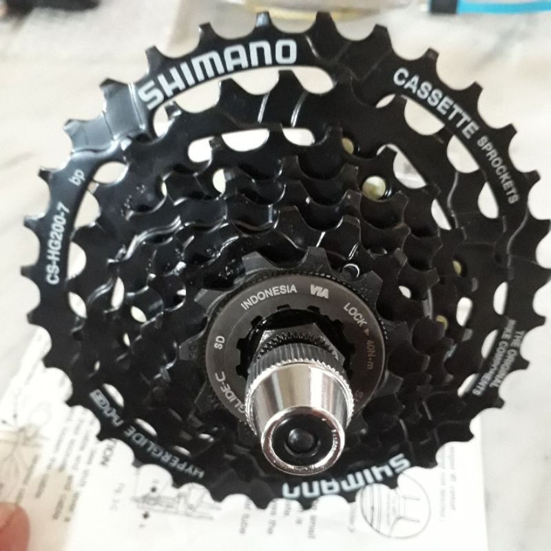 Sprocket Shimano 7 Speed 11-32T dan 13-34T buat Sepeda Vintage Lipat Roadbike Minivelo Federal MTB