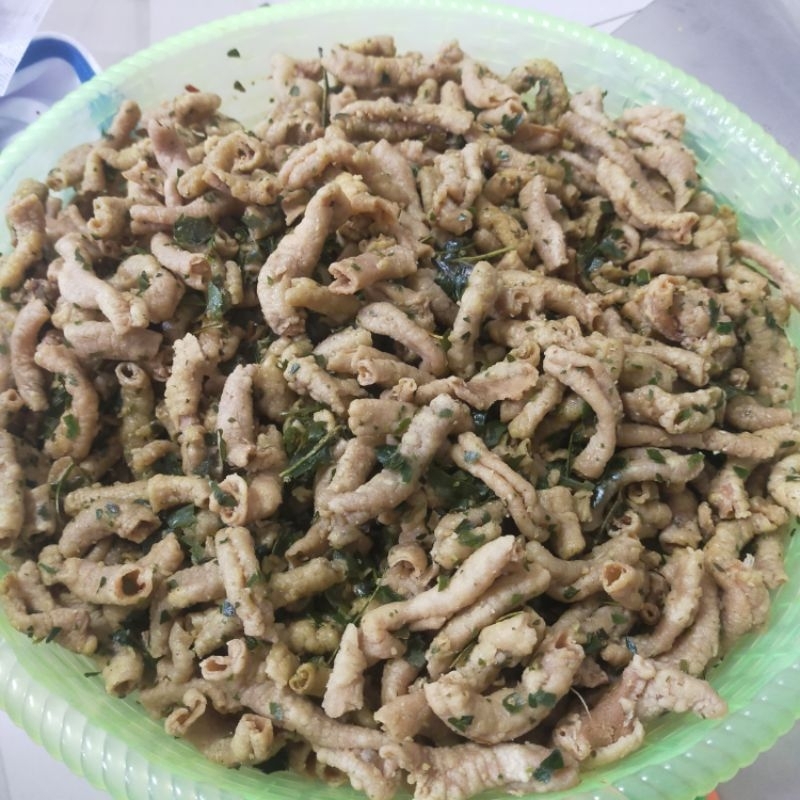 

kripik usus ayam original daun jeruk