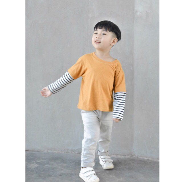 KAITA TEE | Kaos Oversize Anak Unisex Stripe 1 - 6 Tahun