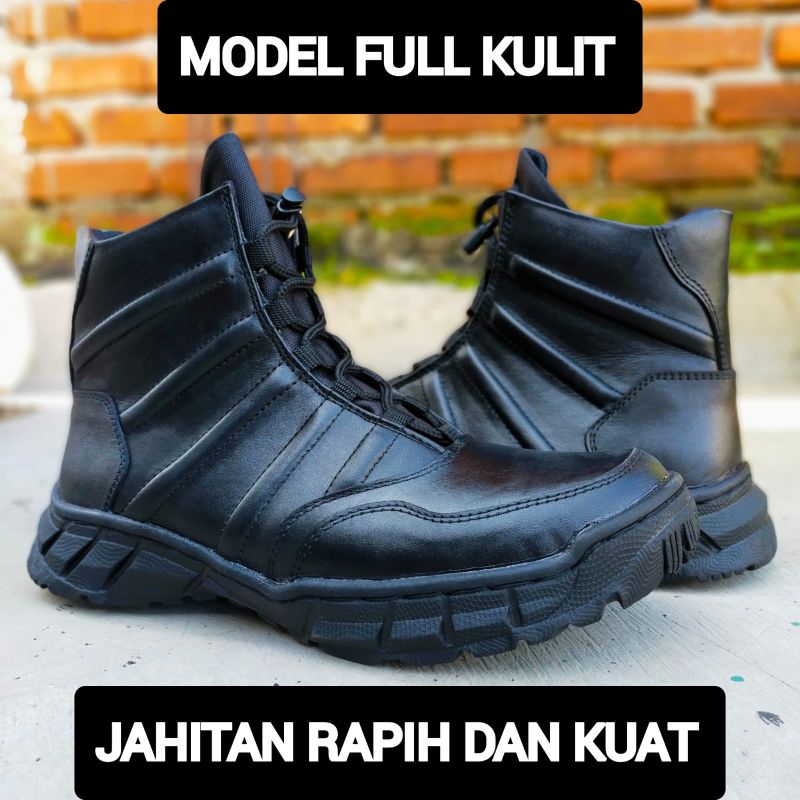 SEPATU PDL NINJA PENDEK FULL KULIT ASLI MERK LIONIEX SEPATU PDL DINAS LAPANGAN UNTUK TNI POLRI SECURITY SATPAM SEPATU PDL POLANTAS MODEL TERBARU SEPATU BOOTS MOTOR