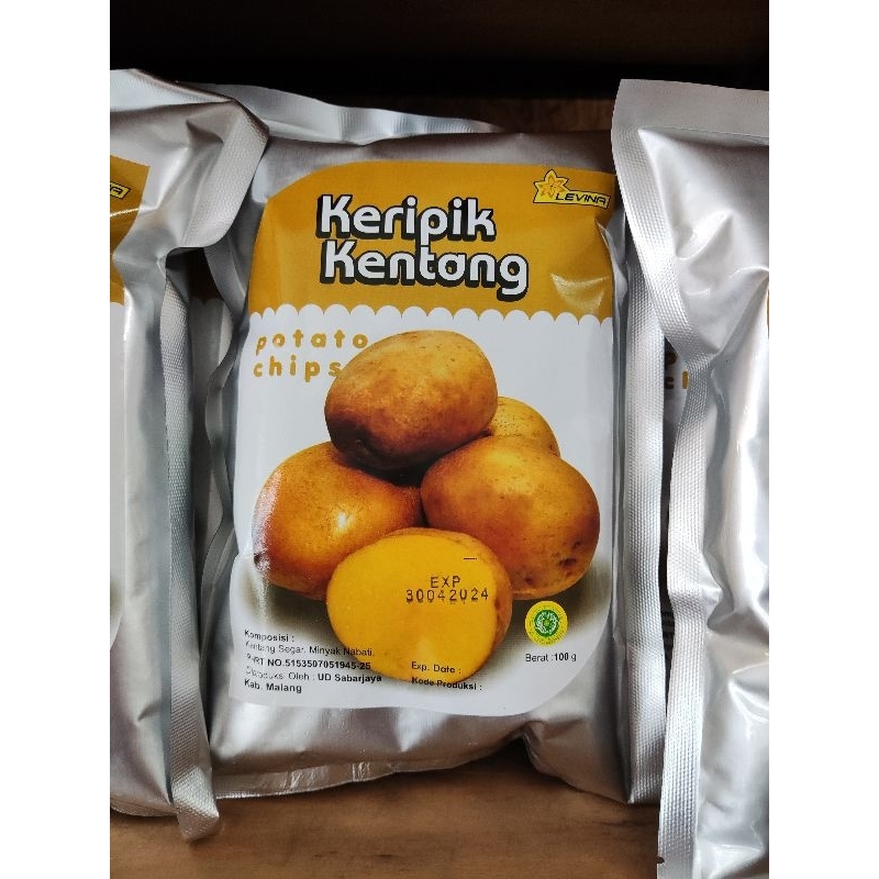 

Keripik Kentang Levina 100 gram Kripik oleh oleh khas Malang