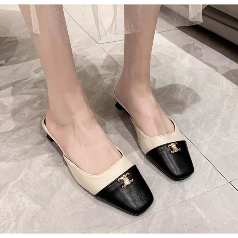 NF3023 - Slip On Hak Fashion Wanita Import