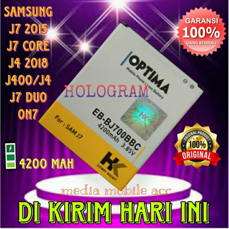 Baterai Handphone Samsung Galaxy J7 J700F j7 2015 J7 j4 J400F J7 Core Original | Battery J700F HP SEIN