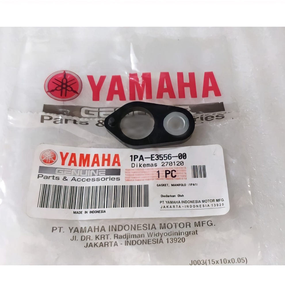 GASKET PAKING FIBER INTAKE INTEK INJEKTOR VIXION NVL NVA R15 MX KING ASLI ORI YAMAHA 1PA E3556 00