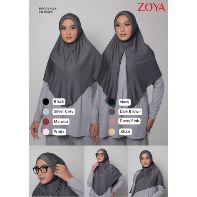 Zoya Kerudung Instan Simple Bergo Jalila