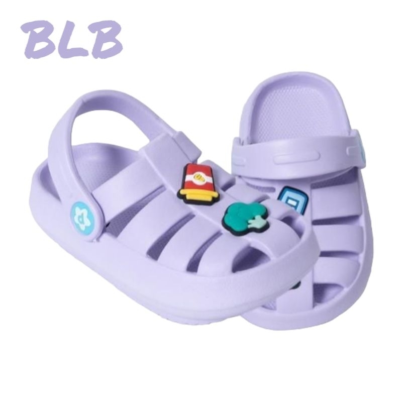 Sandal Anak Perempuan Porto Sandal Anak Cewek tali Belakang Murah Sandal Anak Jibbitz Nyaman Kekinian Sandal Anak eva Rubber Viral Sandal Baby dan Anak Porto Trendy