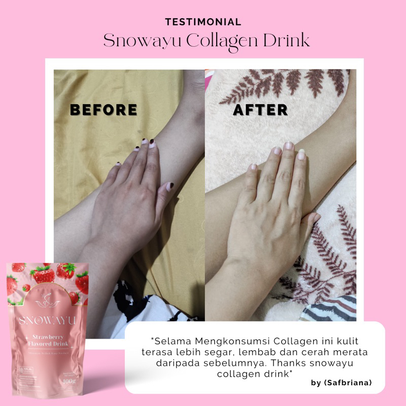 100g SNOWAYU COLLAGEN DRINK | MINUMAN BOOSTER PENCERAH TUBUH | KOLAGEN DRINK