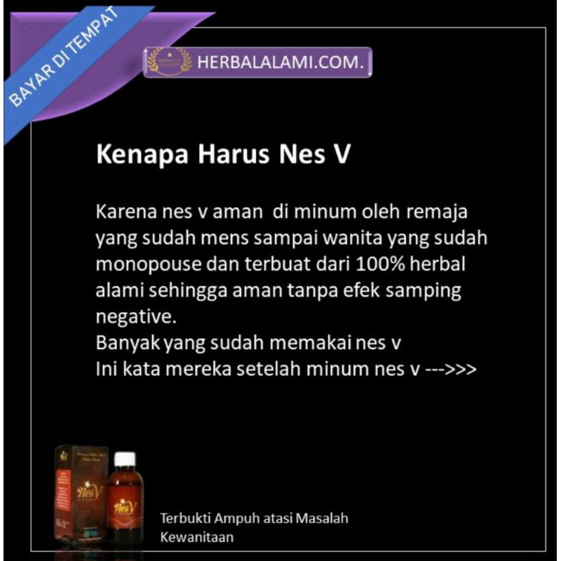 

Perawatan Miss V Rapet Kewanitaan N*s V HWI Original 100% N*sV Obat Perapet