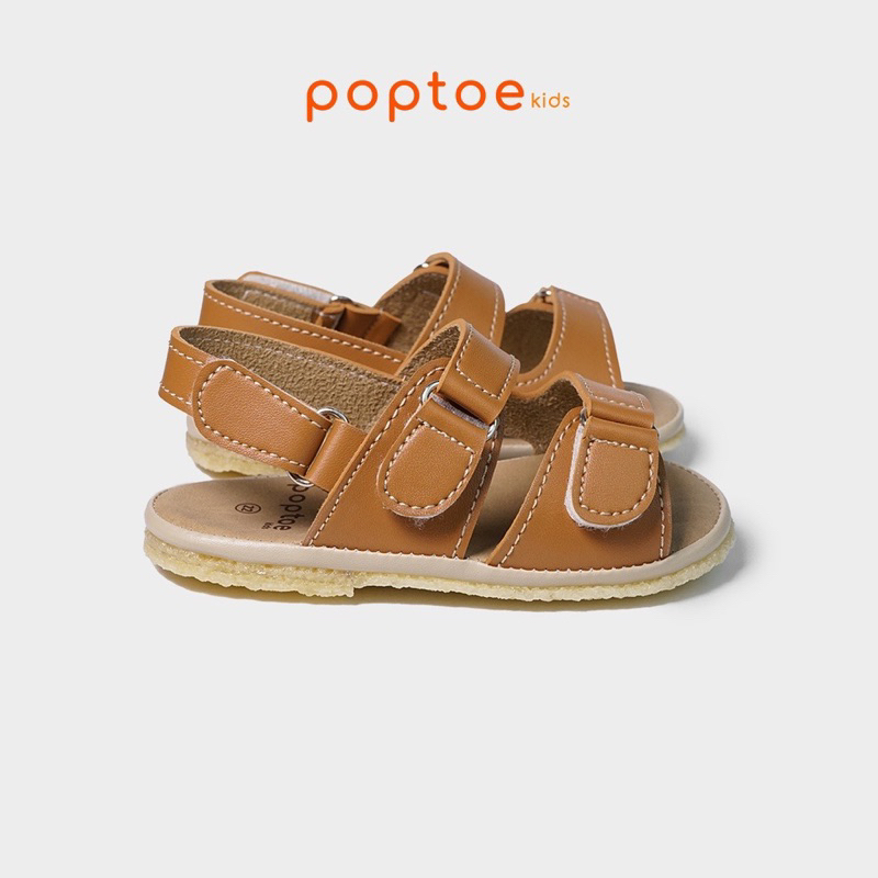 DINOANDBUNNY - SEPATU ANAK POPTOE FORTE CARAMEL - Sendal anak laki-laki usia 1-3 tahun - Sandal sepatu anak