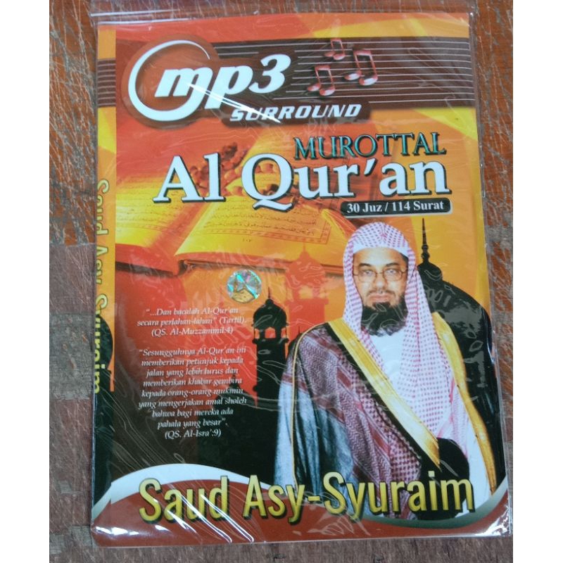 Kaset MP3 Religi Murotal Al-Qur'an  Saud Asy syuraim