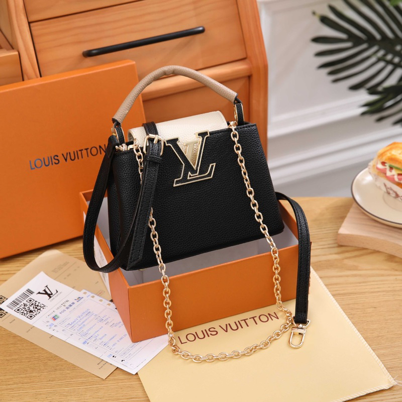 Tas Wanita LV Louis Vuitton Capucines Mini Handle Bag 20cm HB48012