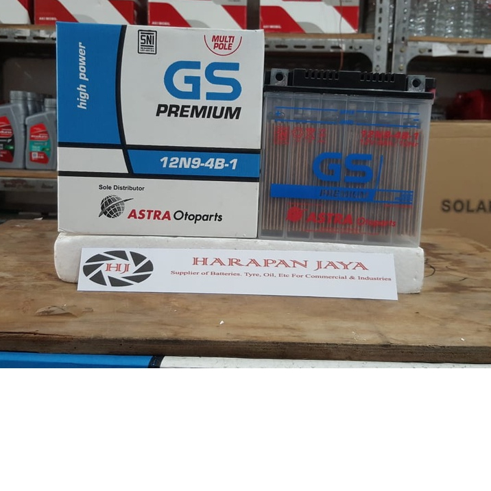 AKI MOTOR GS ASTRA 12N9-4B-1(9AH) PREMIUM (BASAH)